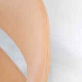 Armchair in Rosewood with Light Natural Leather Designed by Kurt Ol