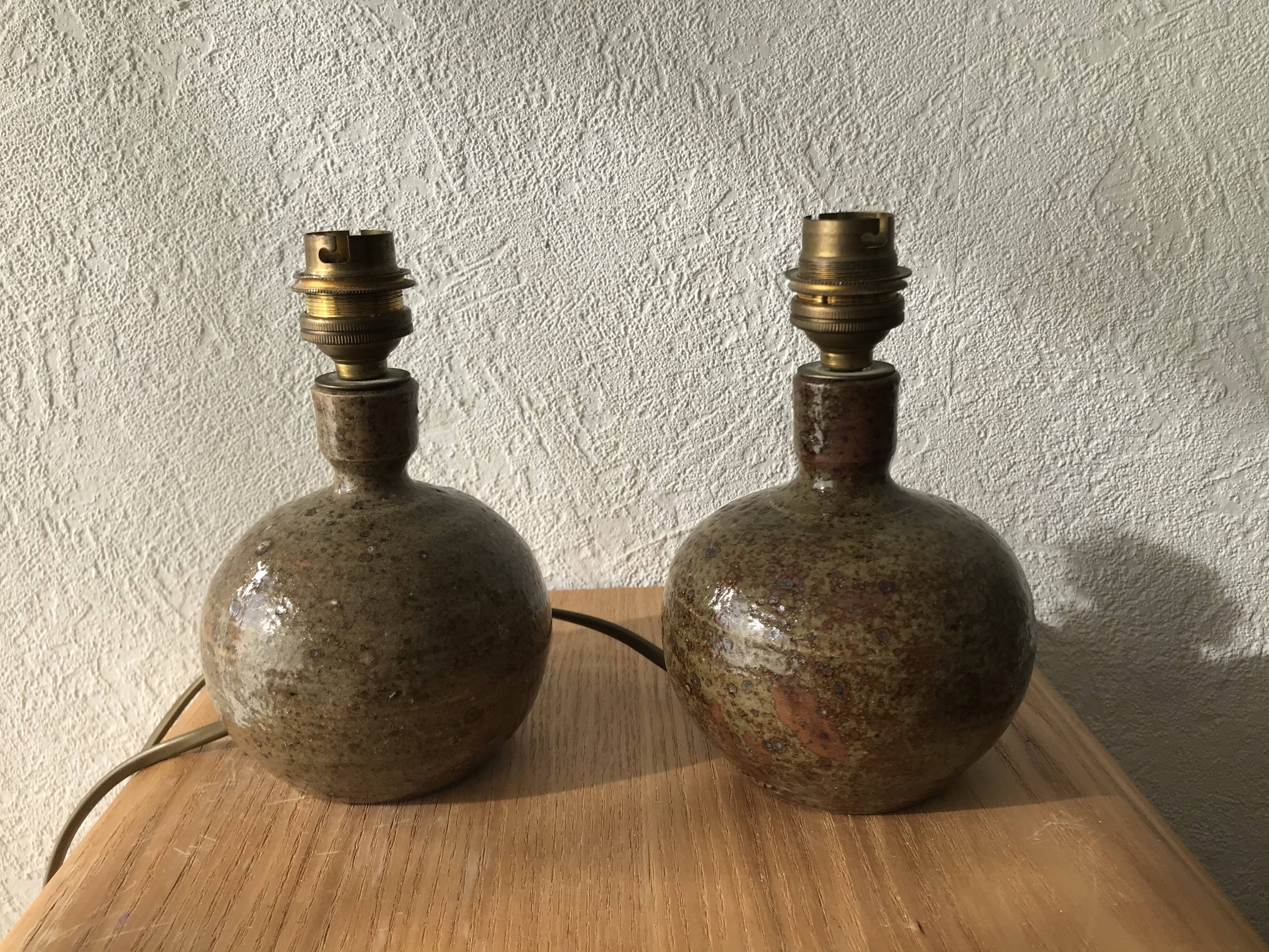 Small sandstone bedside lamps