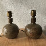 Small sandstone bedside lamps
