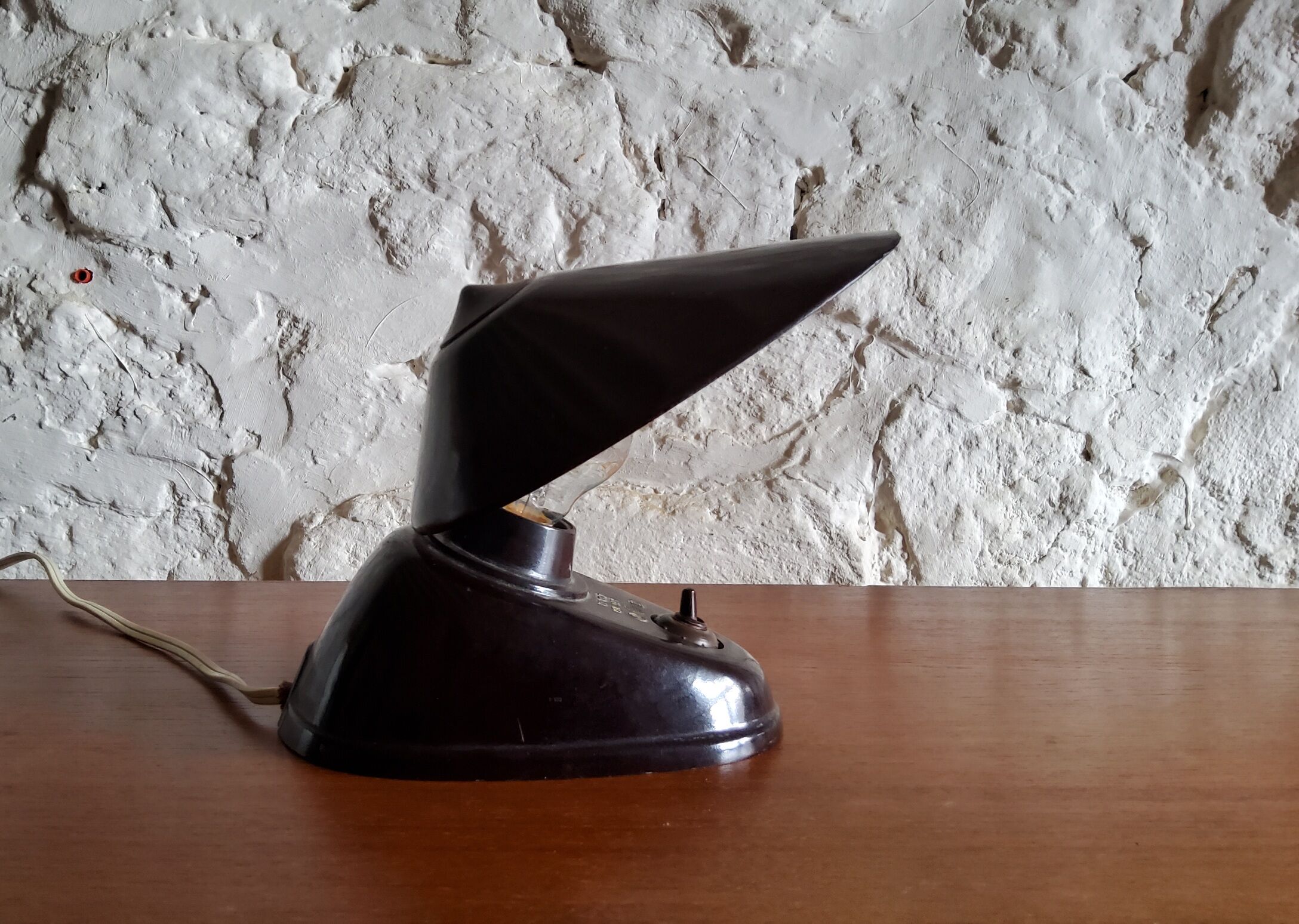Bakelite desk lamp, bauhaus 1930 - 50