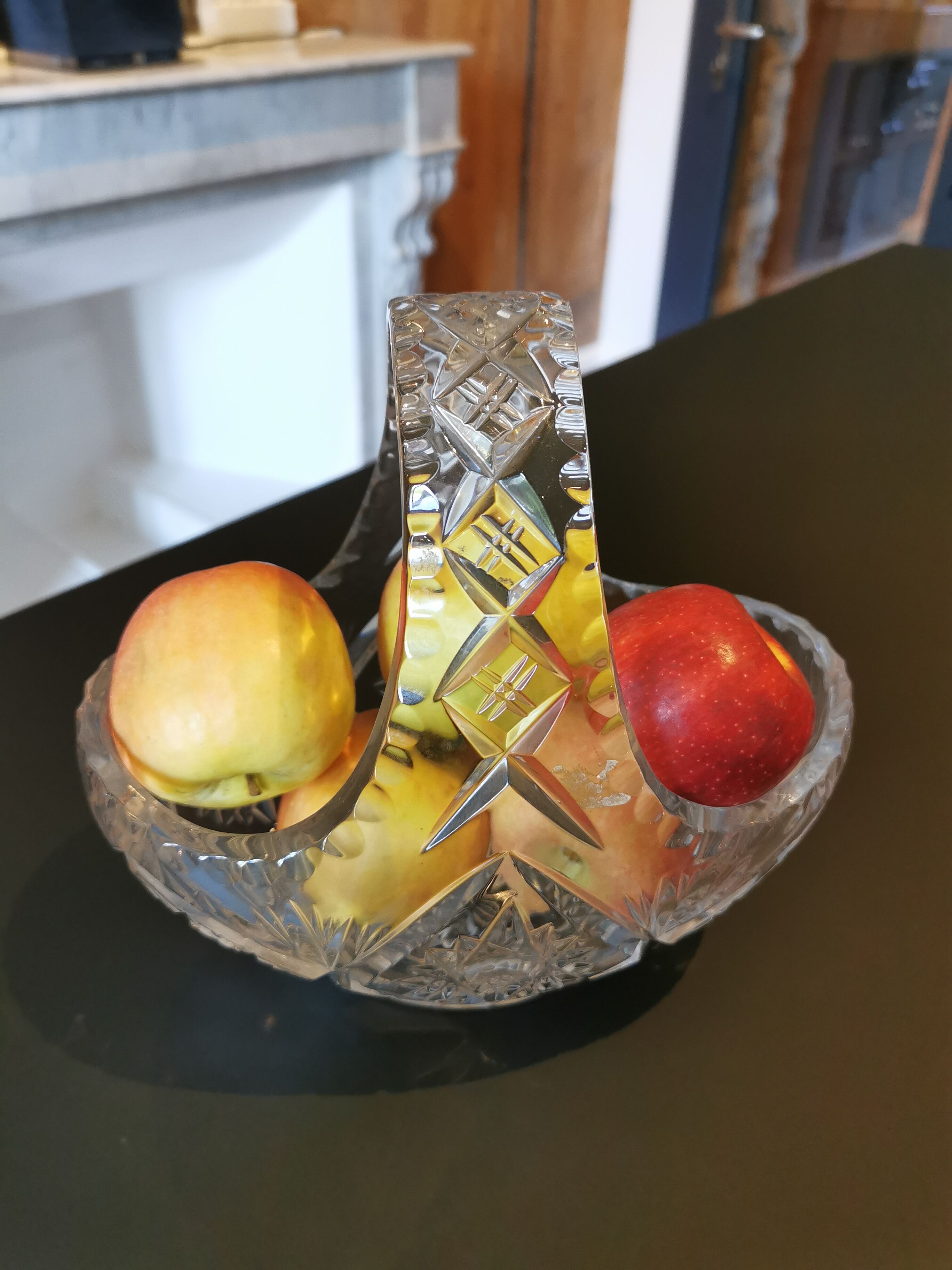 crystal fruit bowl