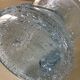 Biot bubble blow glass candle holder