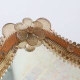 Miroir vénitien en verre de Murano par Art Venitien, modèle Campanil