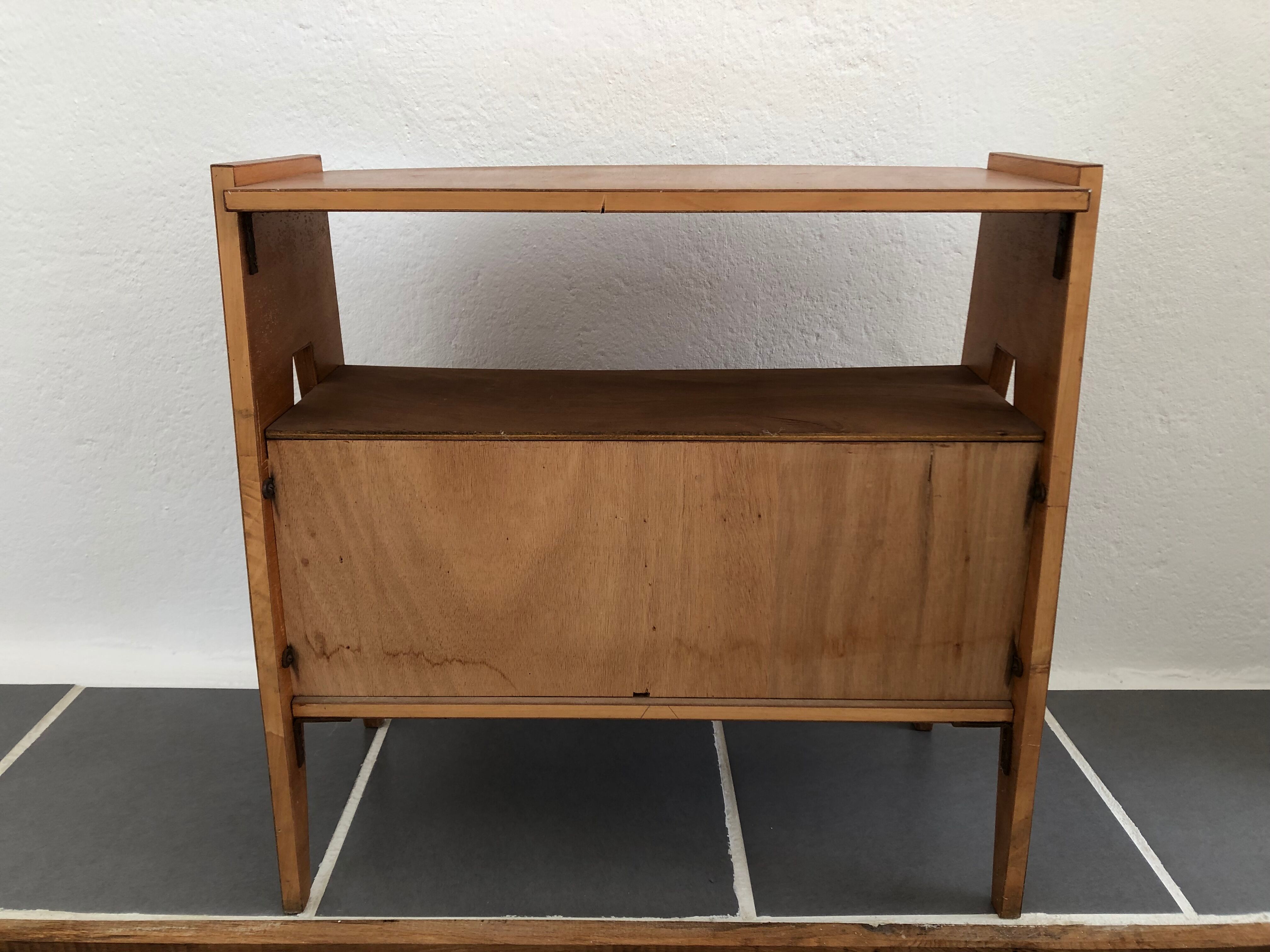 Console étagère pieds compas vintage