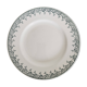 Round serving dish on Terre de Fer earthenware pedestal, Hamage Moulin des Loups