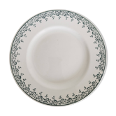 Round serving dish on Terre de Fer earthenware pedestal, Hamage Moulin des Loups