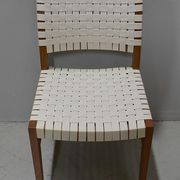 Suite de 6 chaises vintage en hêtre clair fin XXe