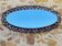 Oval mirror in bamboo and rattan, circa 1960