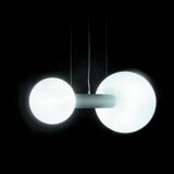 Large contemporary pendant light "Oxygen" by Delta Light