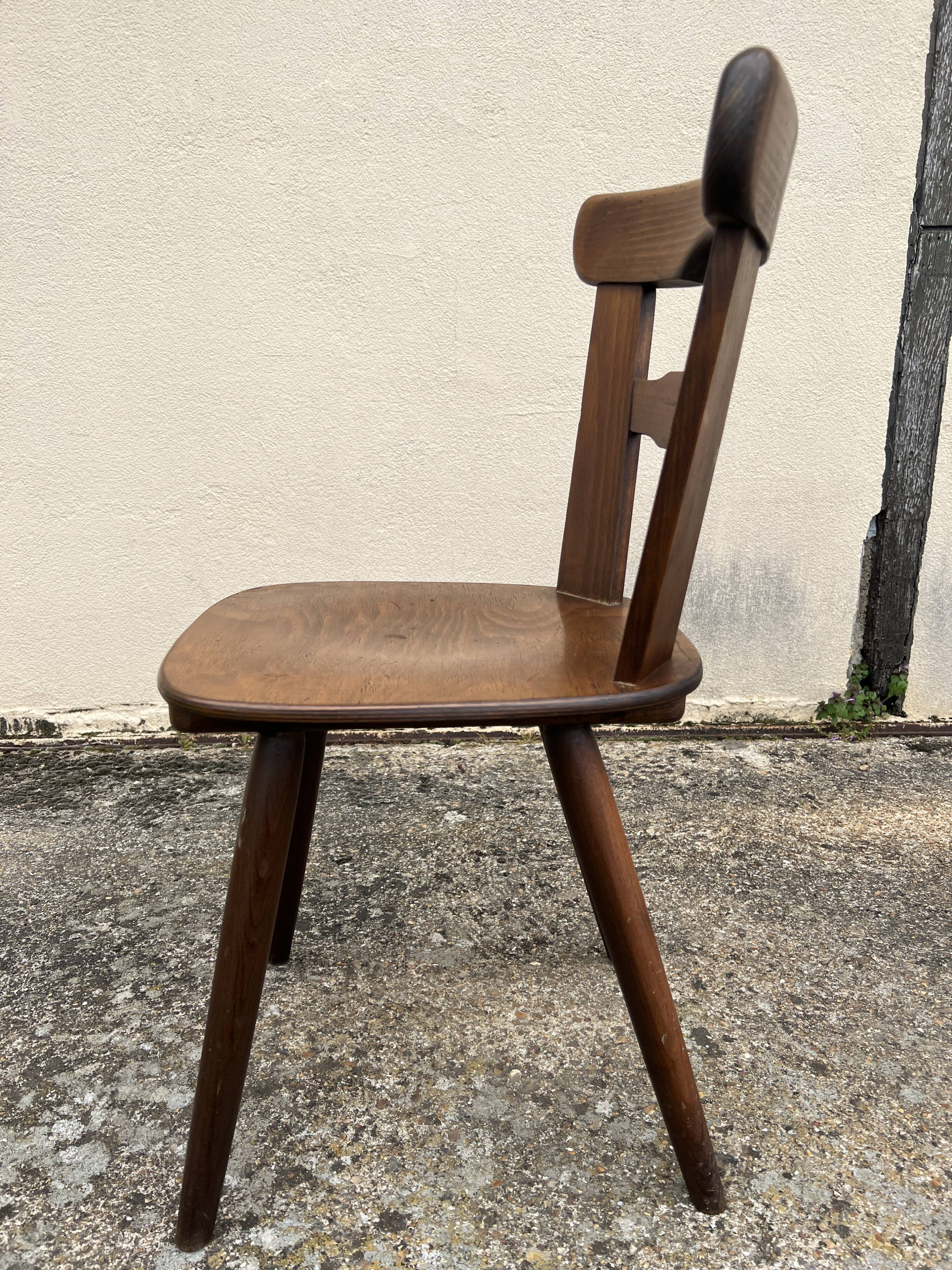 Set of 14 brutalist Scandinavian chairs