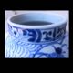 Japanese Edo ble and white vase