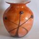 Vase en pate de verre. Signée Biot.