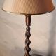 Twisted wood lamp