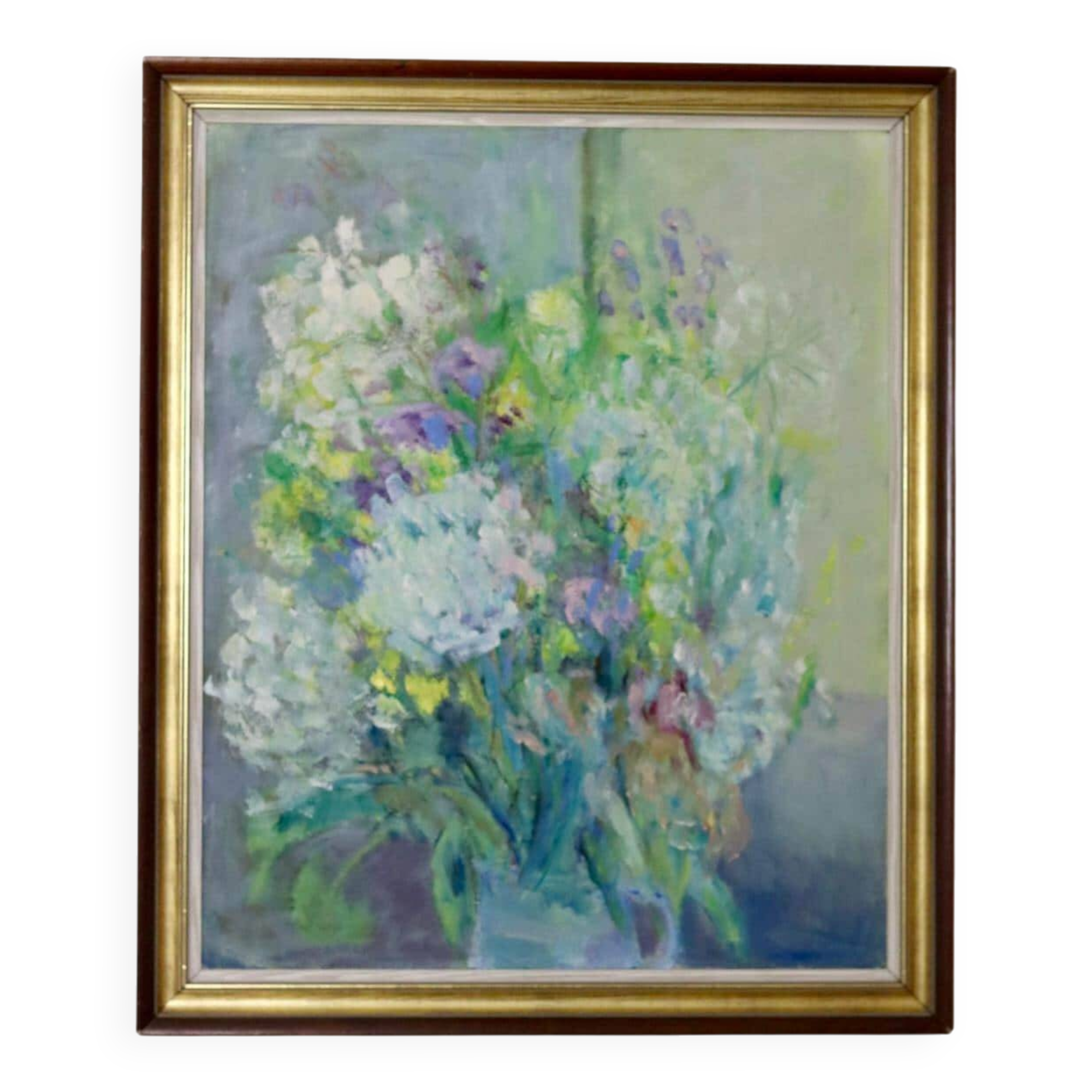 Original Swedish oil on panel from the mid-century "Whispers of Spring" Vintage