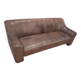 De Sede DS44 buffalo leather 3-seater sofa, 1970s