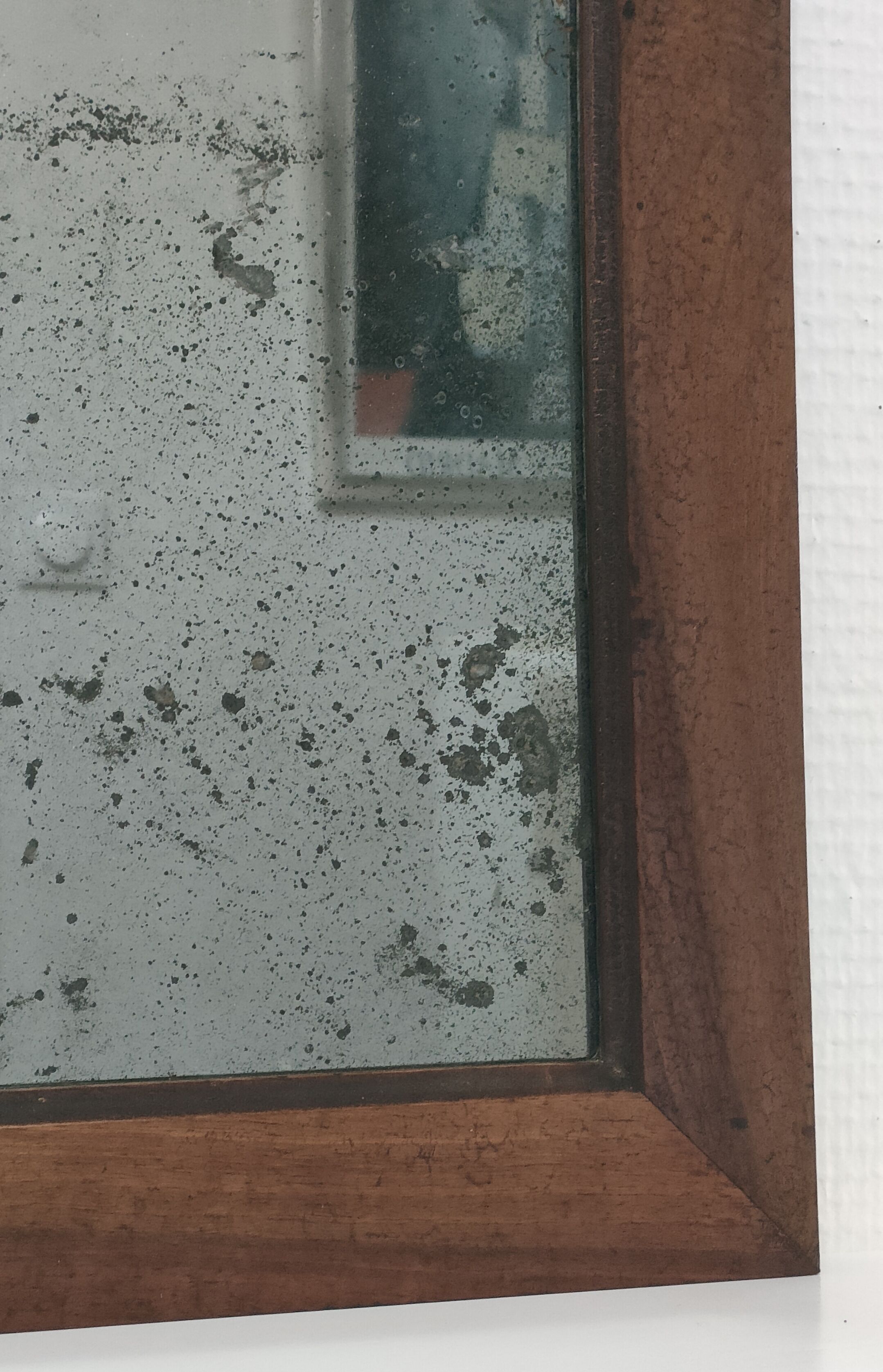 Solid wood mirror and patinated ice early twentieth century