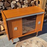 Buffet or vintage bar compass feet and casters