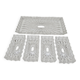 Antique compartmentalized dish in Art Deco crystal