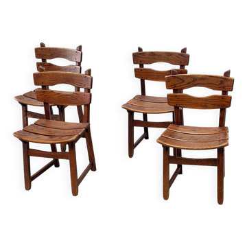 Ensemble de quatre chaises de salle à manger par Dittmann & co