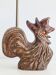 Vintage 60s-70s ceramic rooster lamp base signed