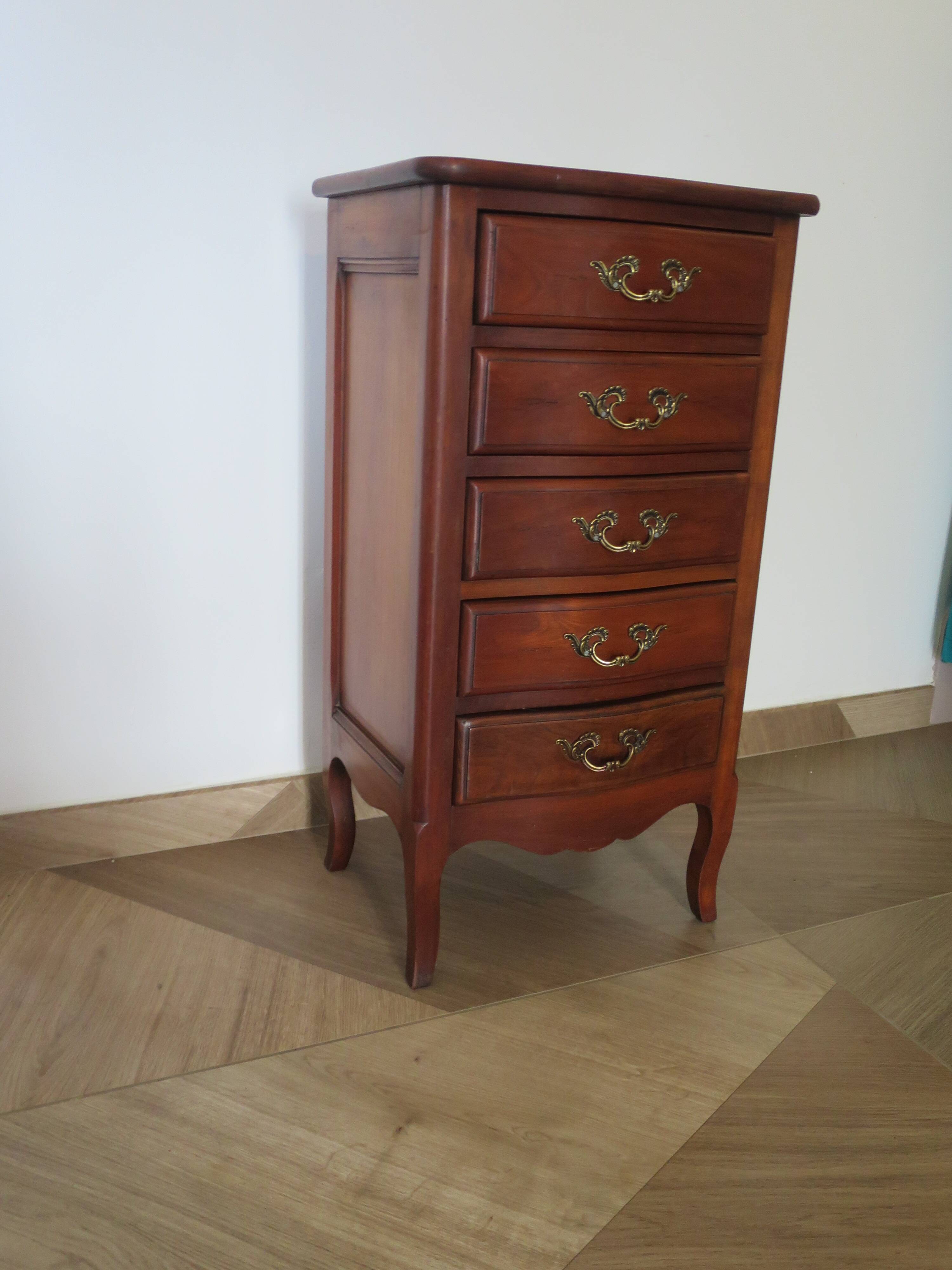 Rare - Petit semainier - petite commode - 5 tiroirs - Style Louis XV