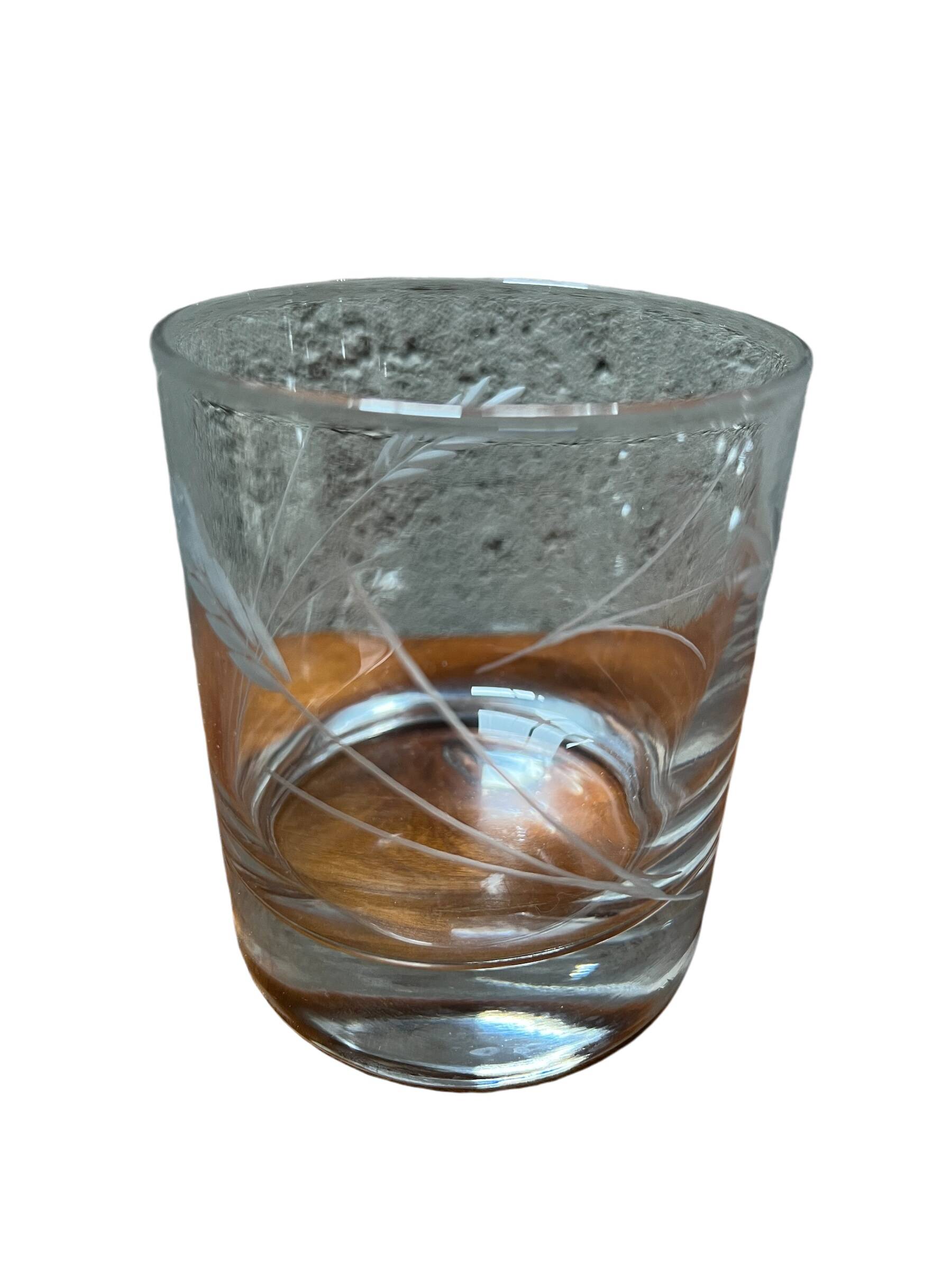 Set of six whiskey glasses