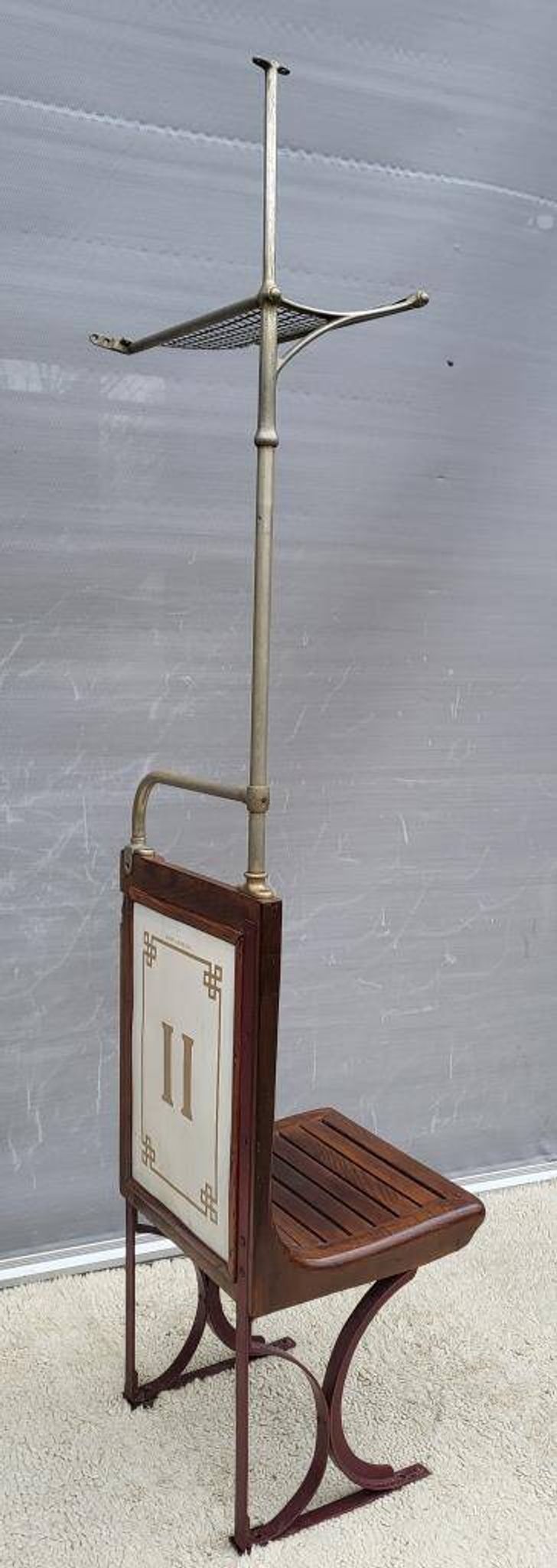 Sprague Metropolitan Parisian bench 1920 with hat rack
