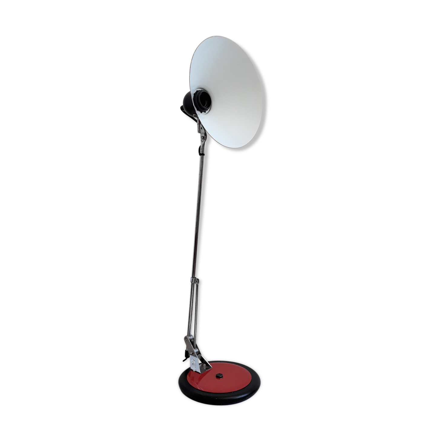 Vintage Lamp Aluminor red
