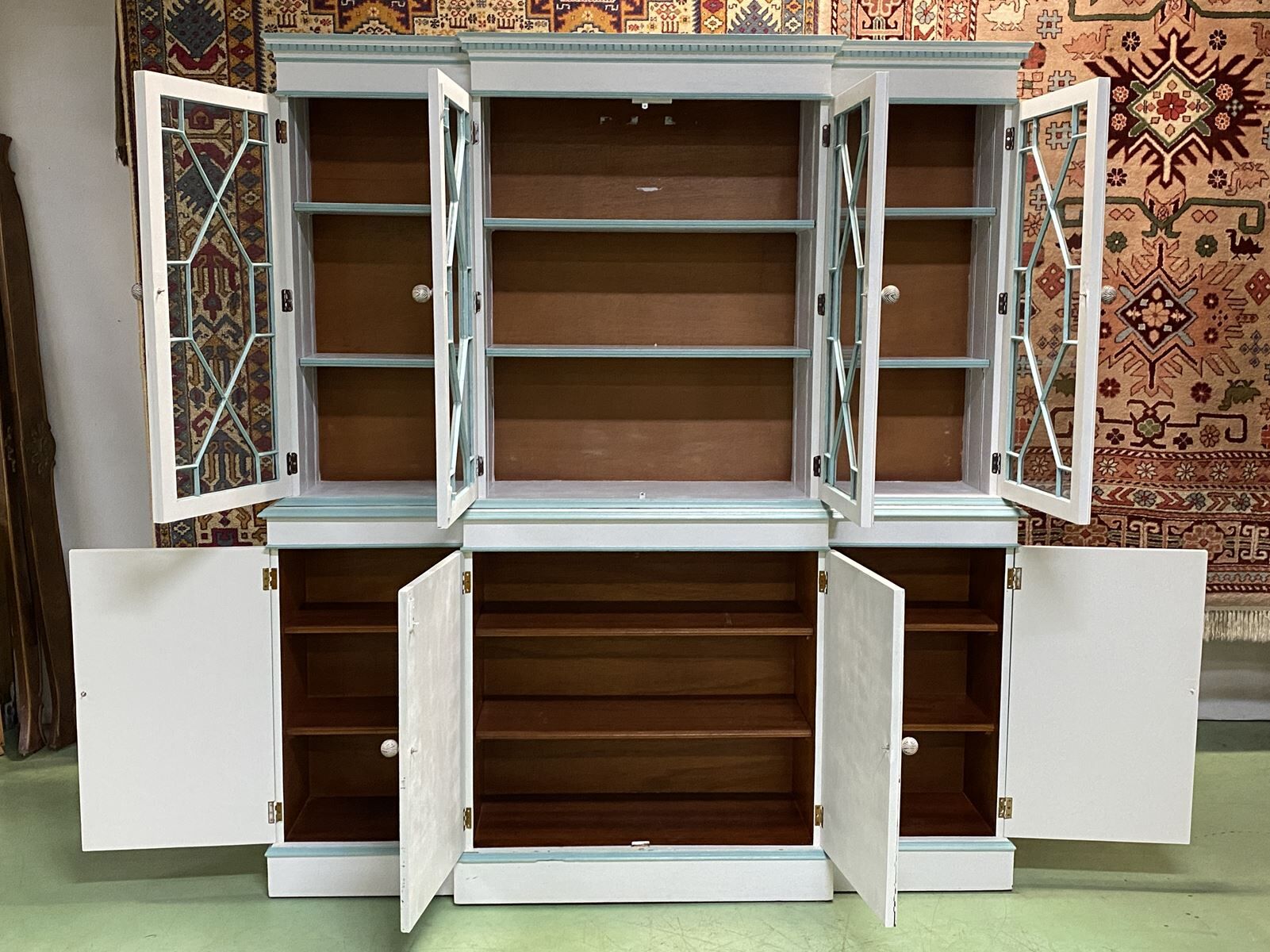 English library 8 mahogany doors