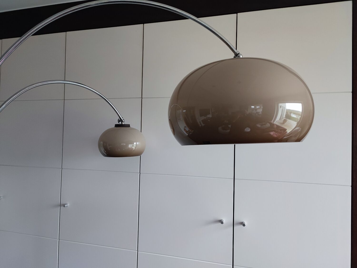 Dijkstra floor lamp chrome and plastic