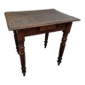 Ancienne table à jeu en chêne avec 4 tiroirs