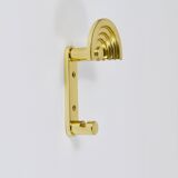 13 Postmodern Brass Wall Hooks by Ettore Sottsass, 1985, Valli & Valli Italy
