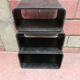 Table gigogne bois noir vintage