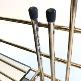 Galvano brass swivel mirror coat rack 1963