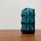 Bubble glass vase from the mid-century Scandinavian space age by Wilhelm Braun-Feldweg for Hirschberg, 1960s.