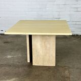 Travertine coffee table