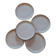5 glazed stoneware dessert plates. 1970–1980 5 dessert plates