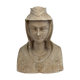 Bust in patinated plaster, "Anne of Brittany", 20th.