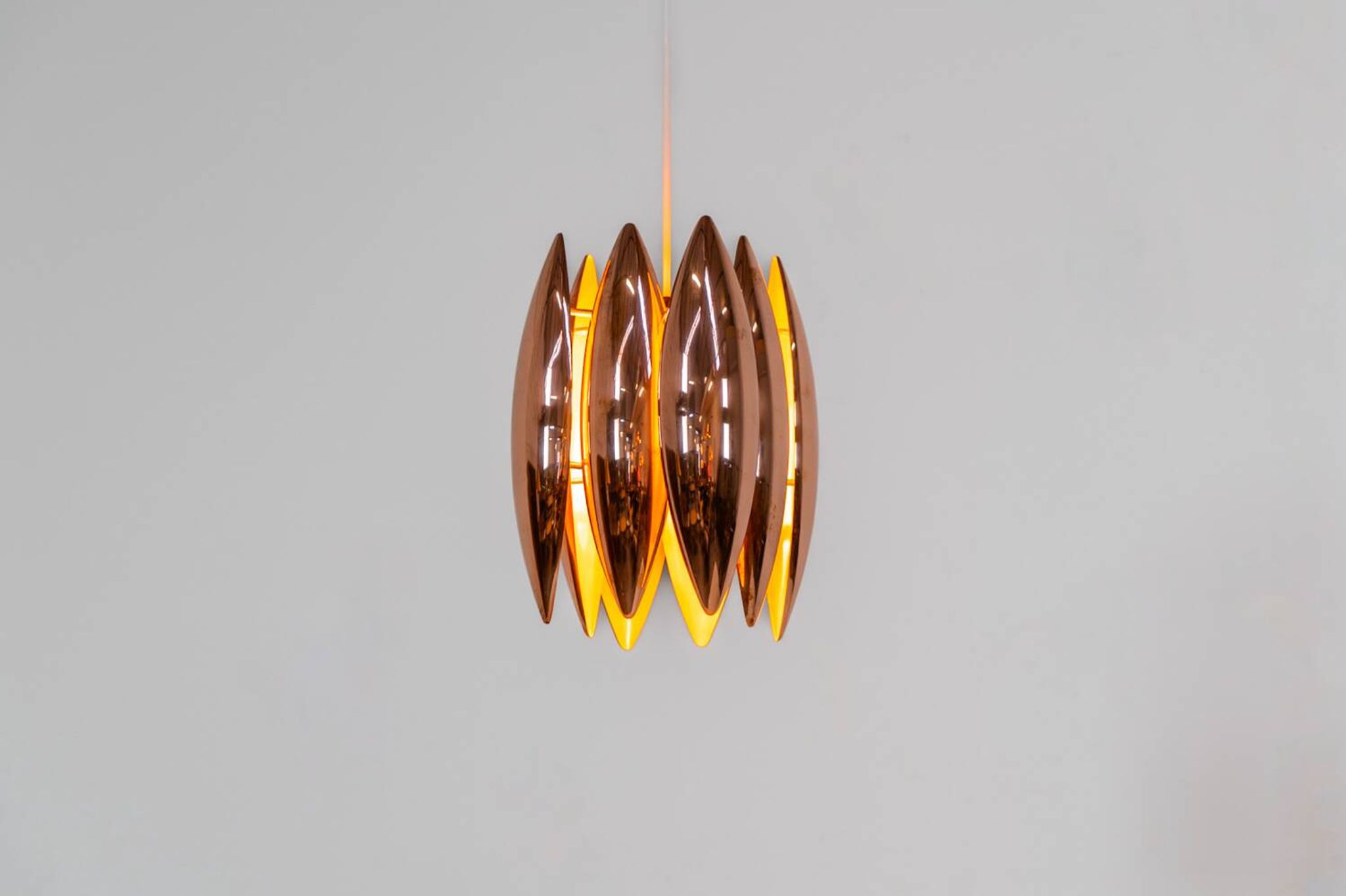 Copper suspension "Kastor" by Jo Hammerborg for Fog & Mørup