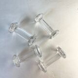 Lot de 4 porte-couteaux en verre anciens