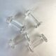 Set of 4 old glass knife holders