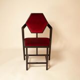 Lot 4 chairs by frank lloyd wright, 80s