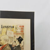 Old lithograph framed 7th exhibition