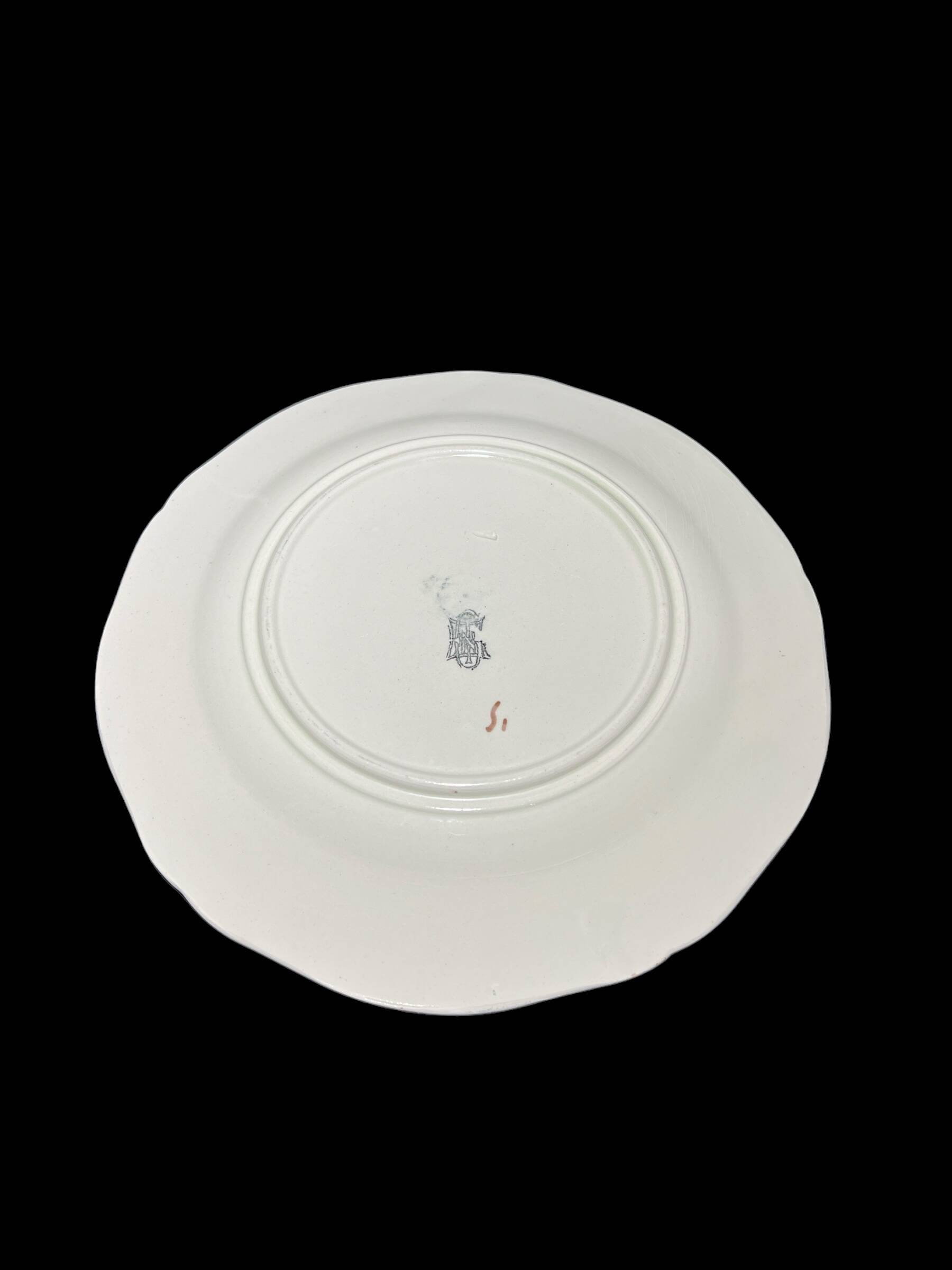 Gien porcelain plate