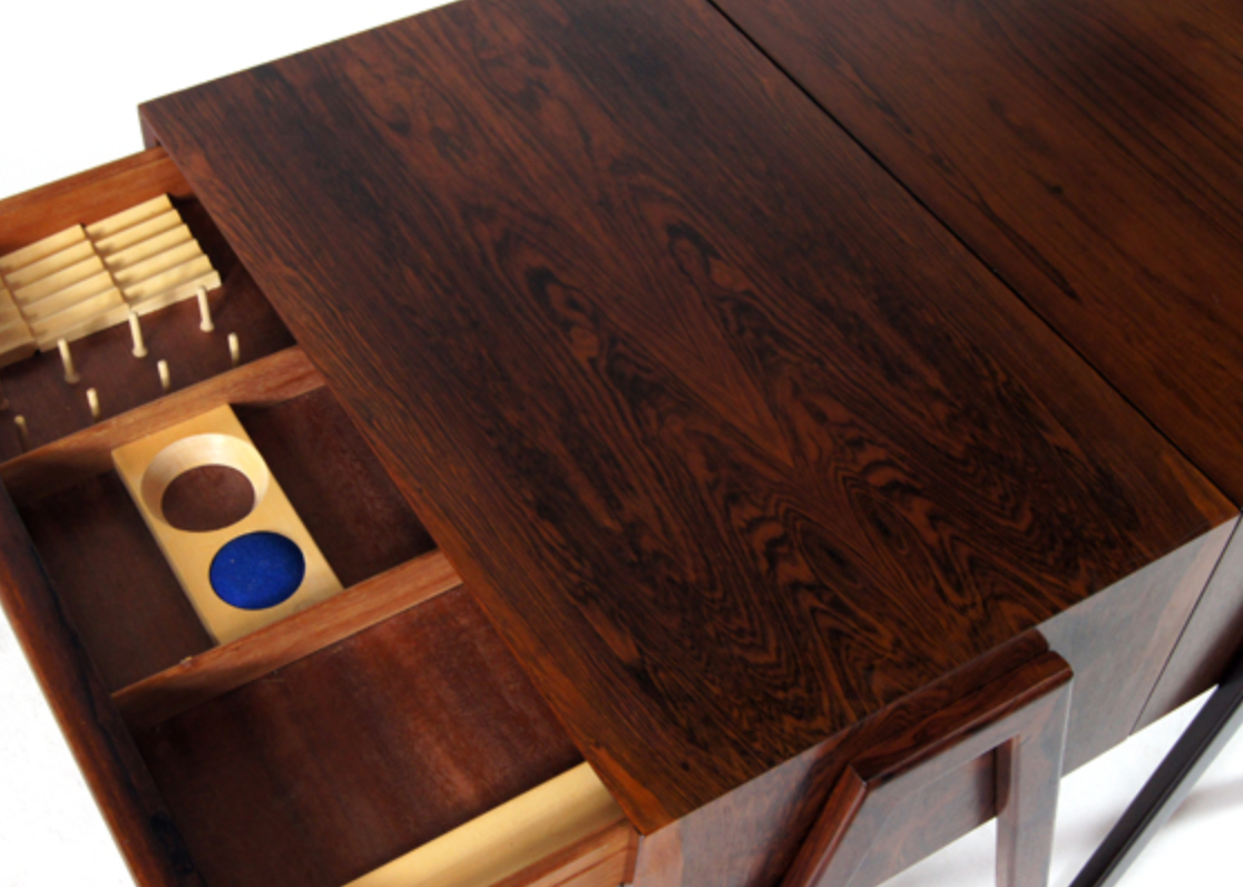 Pair of vintage Danish retro bedside tables in rosewood 60s 70s