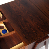 Paire de tables de chevet rétro vintage danois en palissandre années 60 70