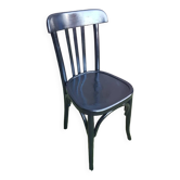 Old Baumann style bistro chair vintage black wood #a655