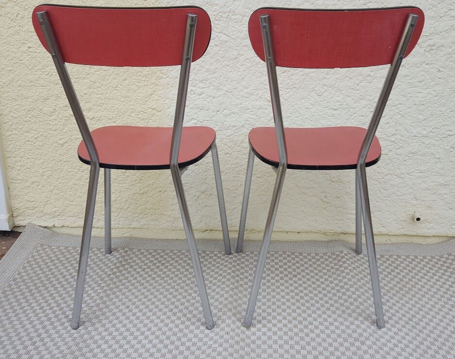 Set of two Formica chairs