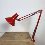Vintage Italian Red Architect Table Lamp, 1970s