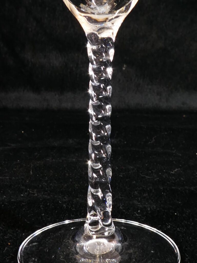 Set de 6 flutes a champagne Cristal d'Arques modele fleury épi Selency